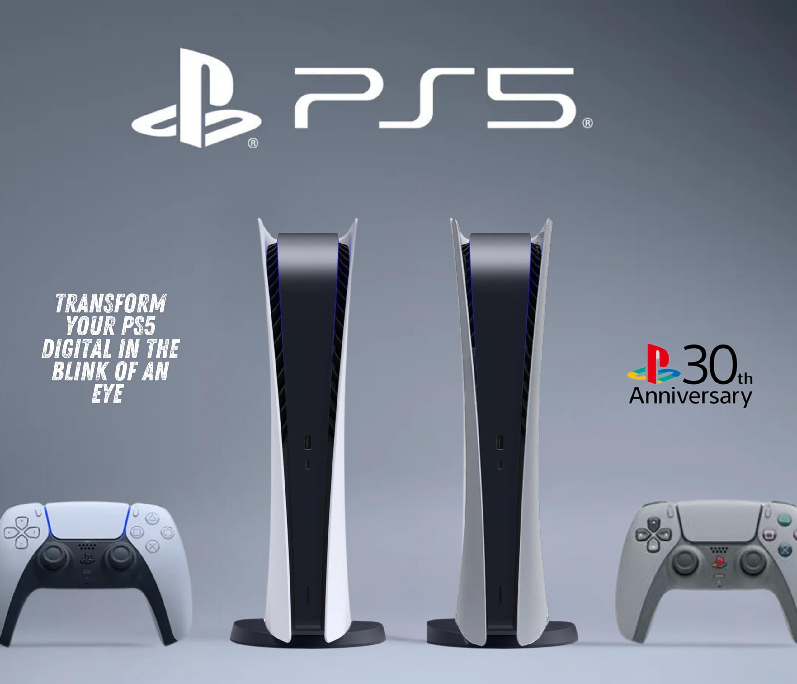 Playstation5 30th Anniversary Limited Edition Faceplate – Retro