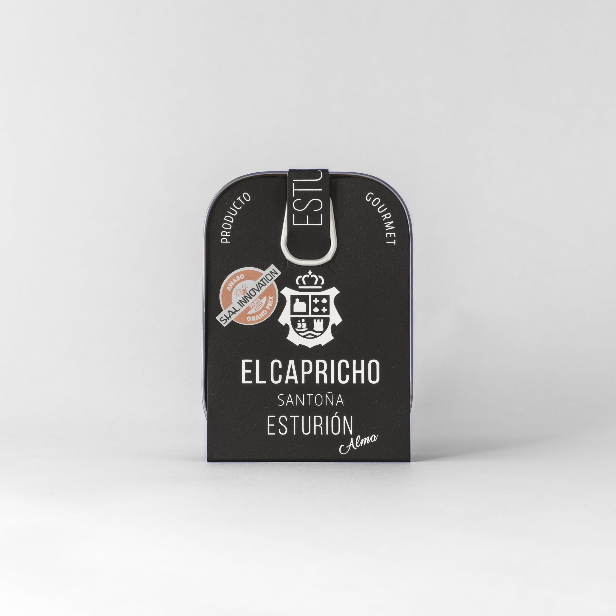 EL CAPRICHO, Santoña, Esturión, Aceite de Oliva Virgen Extra, Peso: 110 g Neto, 80 g Escurrido (Pack de 4)