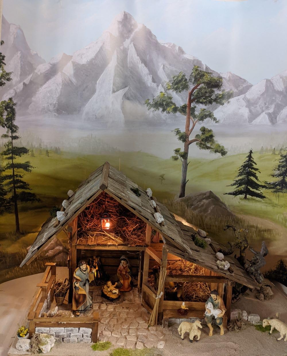 Krippe Krippenbausatz heimatlich alpenländisch Krippenbau Krippe selber Bauen Weihnachten DIY