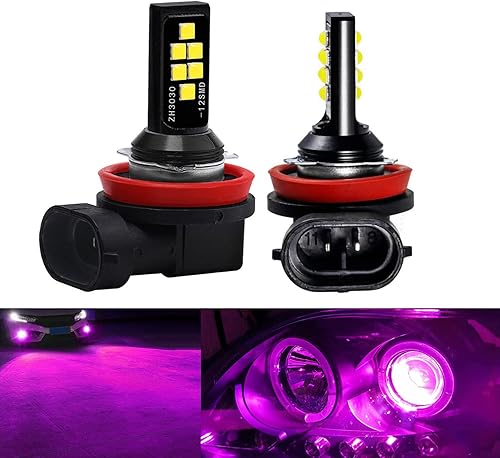 Socal-Led Lighting 2x Focos avanzados de luces Led de niebla 3030 SMD brillante colorido diurno de la ejecución de la lámpara DRL Púrpura rosa