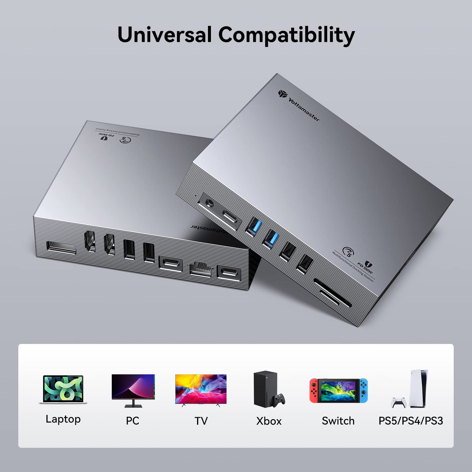 Amazon | Yottamaster Type-C ドッキングステーション 15-IN-1 USB-C 