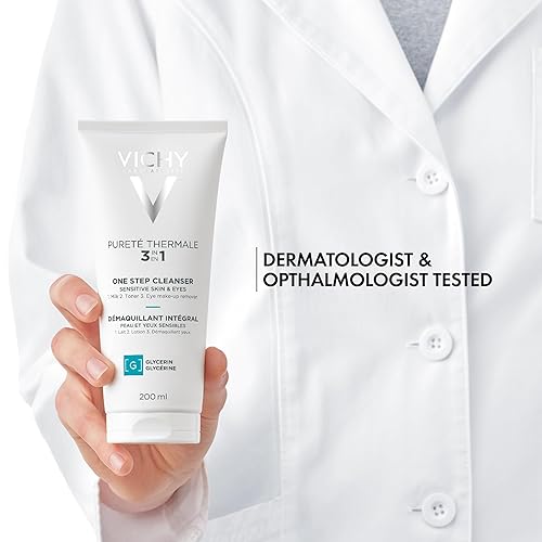 Miniatura 7 de Vichy Pureté Limpiador de rostro y desmaquillante 3 en 1 termal en un solo paso para piel sensible