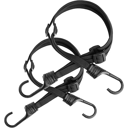 Amazon Co Jp バイク キャリーカート 荷台用 ゴムひも 自転車 荷物固定 黒 2本組 長さ90cm 産業 研究開発用品