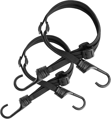 Amazon Co Jp 2本組 長さ60cm固定紐 荷台用 ゴムひも ゴムロープ 自由伸縮 荷物固定 バイク用品 キャリーカート 荷崩れ防止 フック付き ブラック 産業 研究開発用品