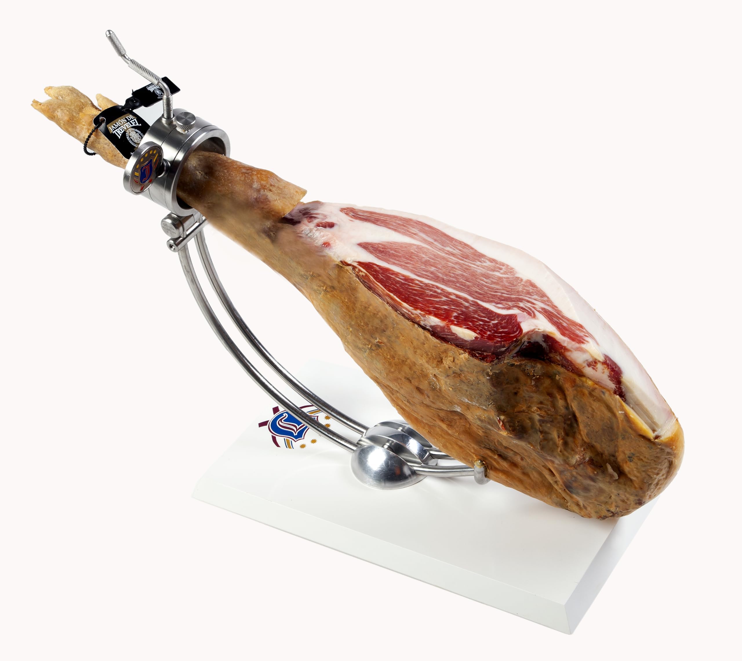 AROMAS SIERRA NEVADA - Jamón Denominación de Trevélez Negro, Curación Superior a 23 meses, Origen España, Curación al Natural en Sierra Nevada,Sin Gluten, Sin Aditivos Ni Conservantes. (8,5kg a 9kg)