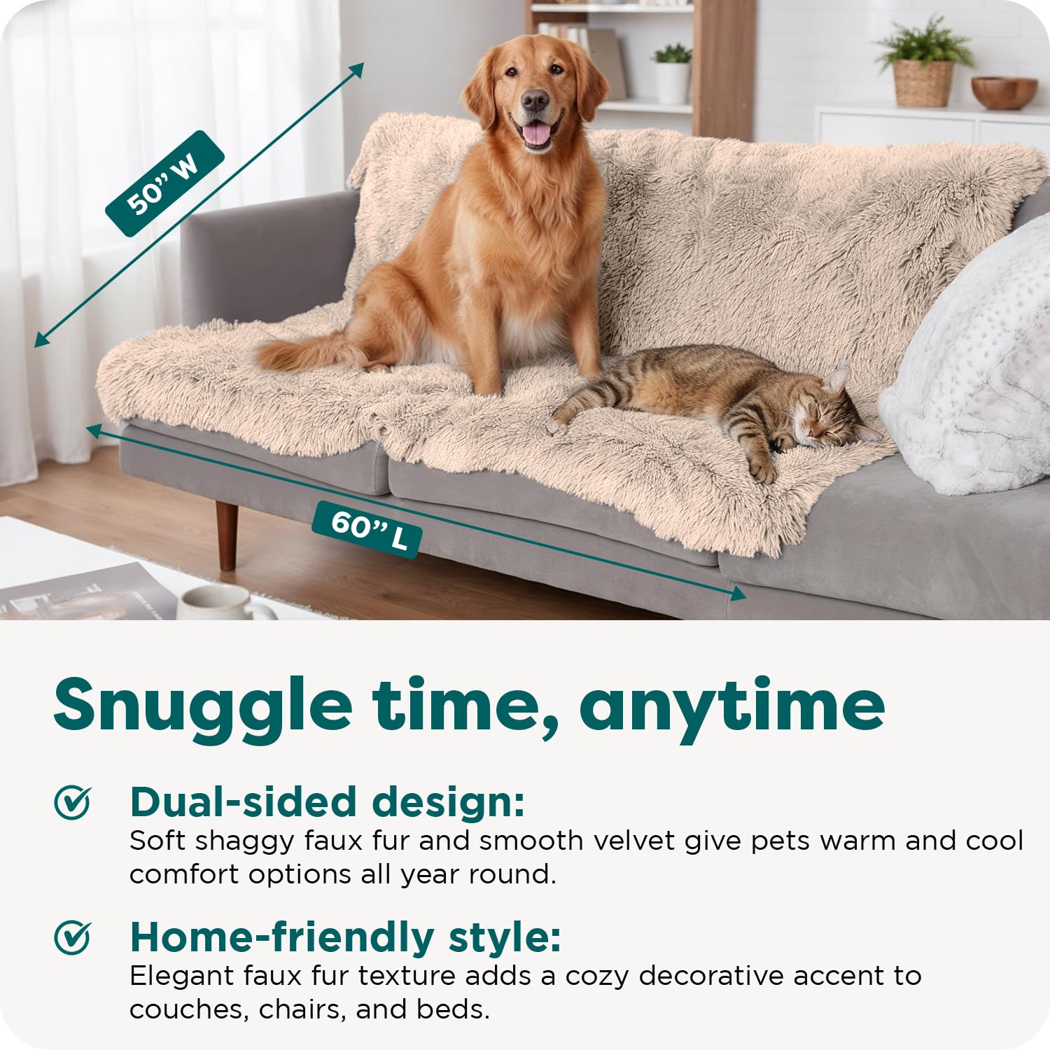 Amazon.com : Furhaven Waterproof Throw Blanket for Dogs & Indoor