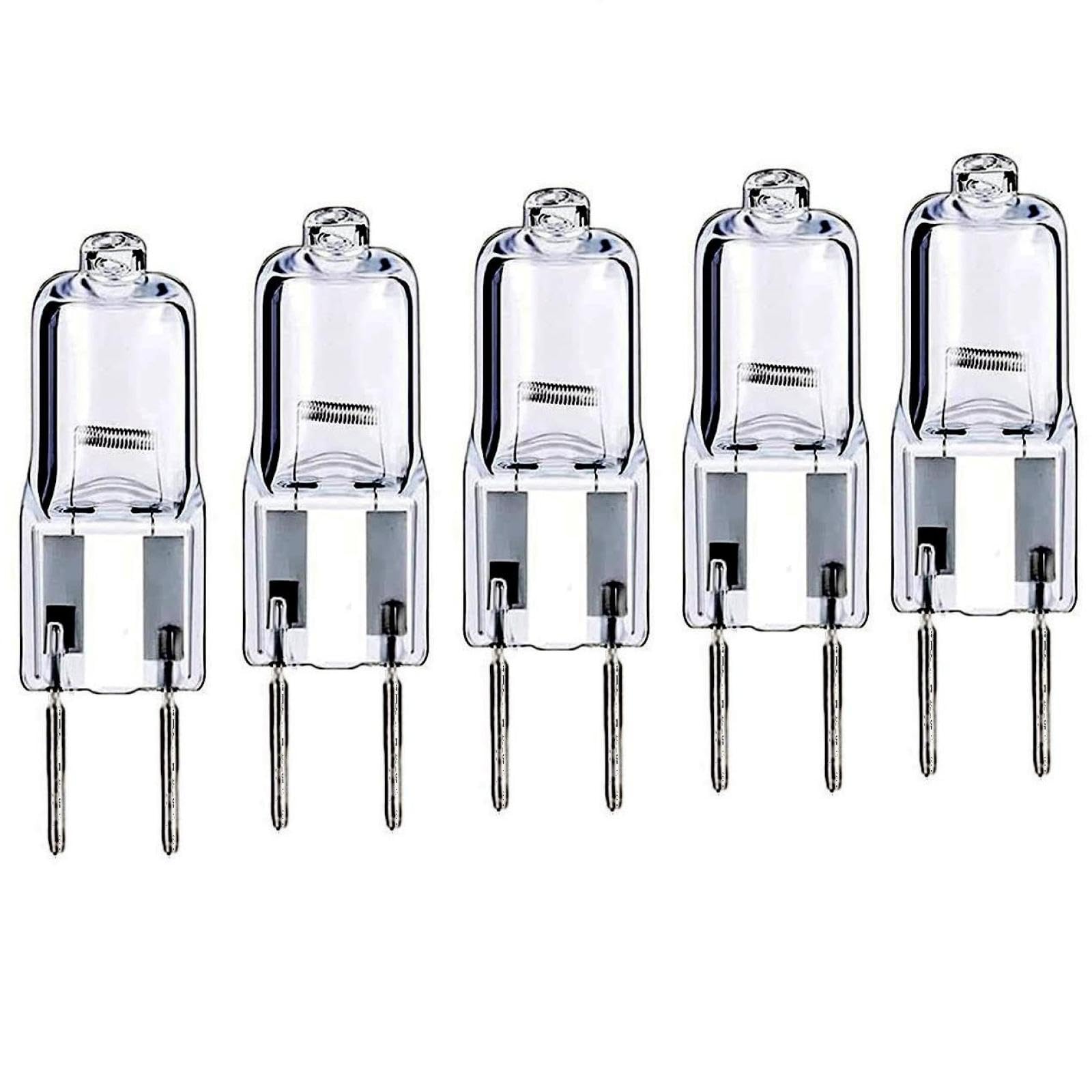 5PCS GY6.35 12V Halogen Bulbs 20W G6.35 50 Watt 12V 75W Halogen Lamps G6.35 12 Volt 100W JC Type Halogen Light Bulb 12V-75W