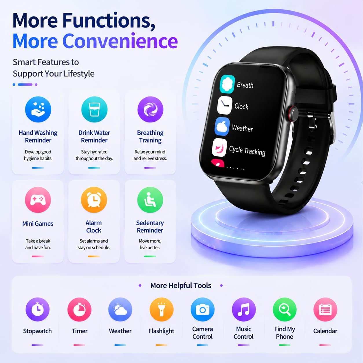 Smart Watch con Alexa integrato, 1,91" HD Fitness Tracker con chiamata