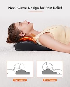 COPYJOY Back Massager with Heat, Neck Massager for Pain Relief Deep Tissue 3D Shiatsu Kneading Electric Massage Pillow for Whole Body Relaxation, Home, Car, Office Use, for Mom, Dad, Women, Men