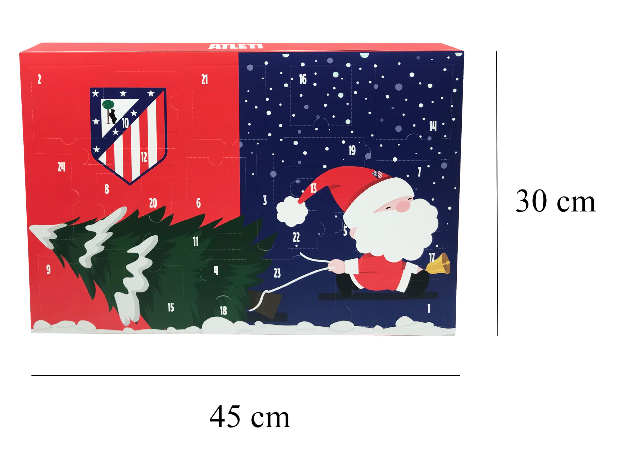 CyP Brands-Atlético de Madrid, Calendario de Adviento, 24 Sorpresas, Regalo Infantil, Licencia Oficial Marvel, Actividades y Juguetes
