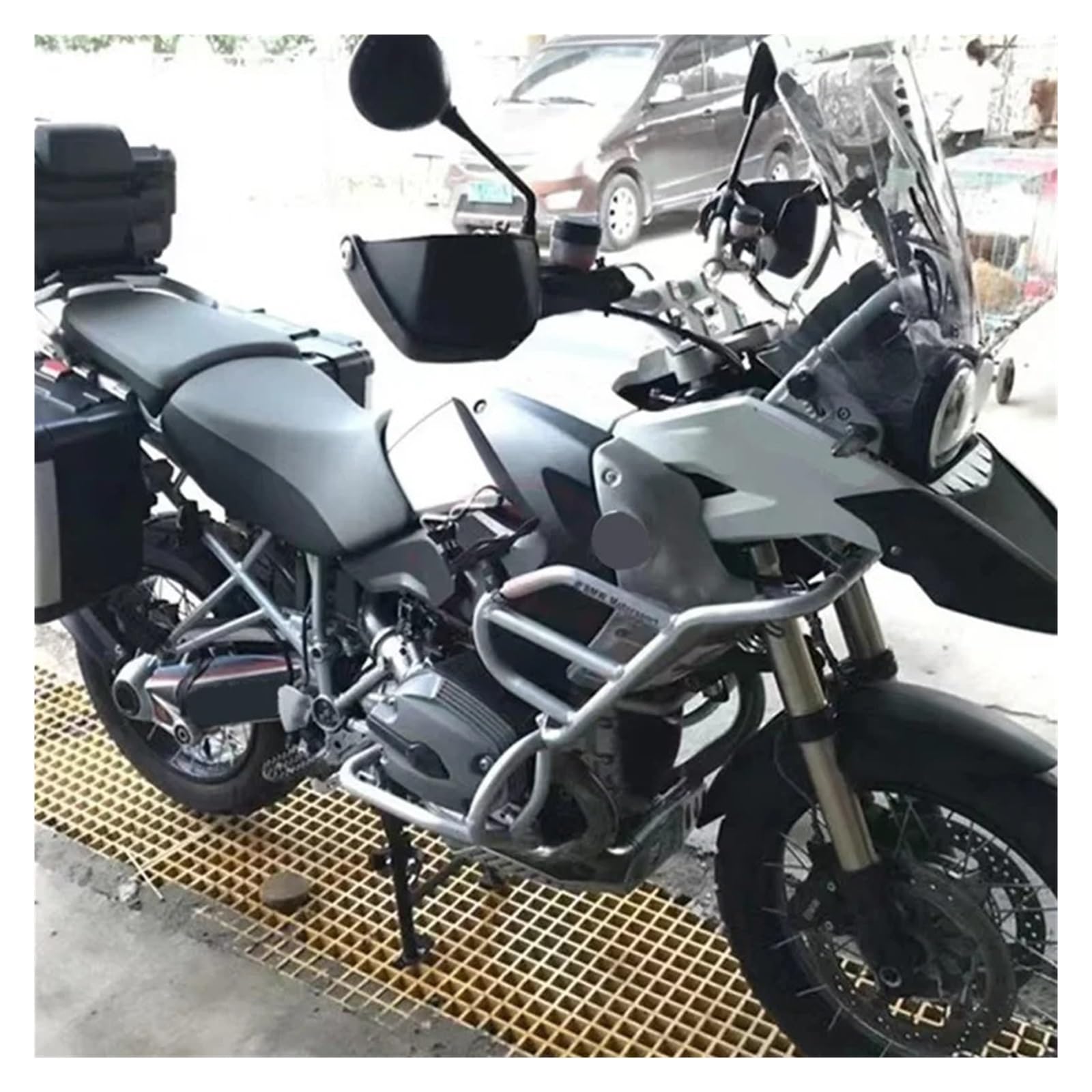 Paraurti paramotore Per BMW R 1200 GS R1200GS 2004-12 Barra Protezione Per Motore Motocicletta Raffreddata Ad Olio Paraurti Per Serbatoio Carenatura(Silver Upper)