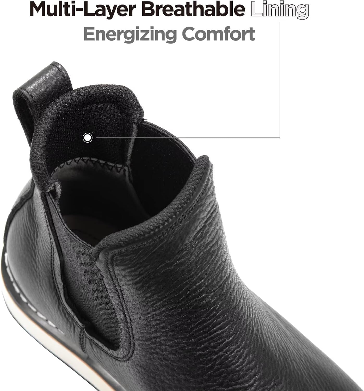 SUREWAY 6” Mens Slip On Chlesea Work Boots for Men-Soft Toe,GoodyearWelt,Extremely Comfortable Durable Proved,Superior Oil/Slip Resistant,Thicker Leather,EH Safety Industrial Construction Boots