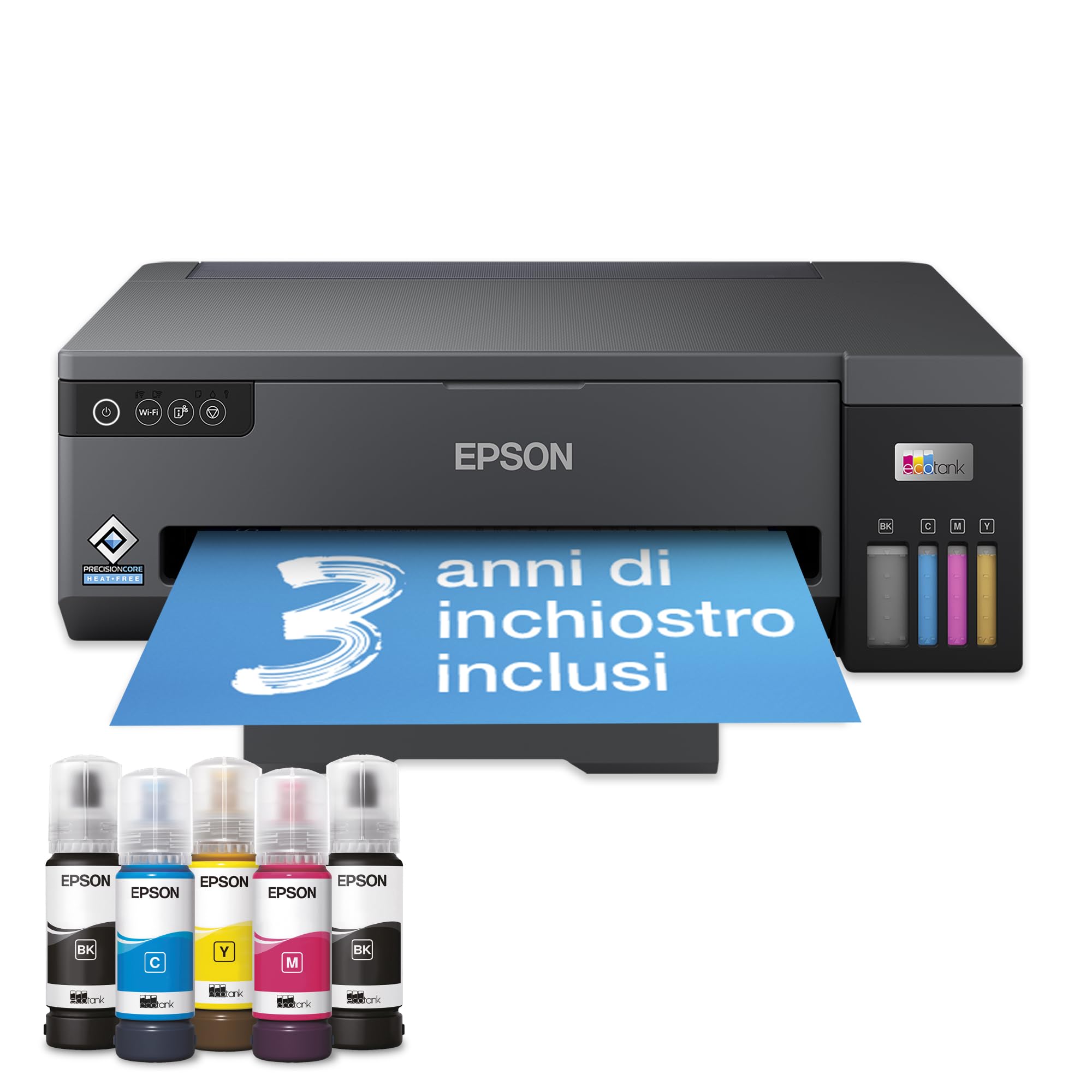 Epson EcoTank ET-​14100 Stampante con Serbatoi D'inchiostro | Casa e Piccolo Ufficio | Con Inchiostro Nero Aggiuntivo | Wi-​Fi | A3+ | Stampa | 3 Anni D'Inchiostro Inclusi