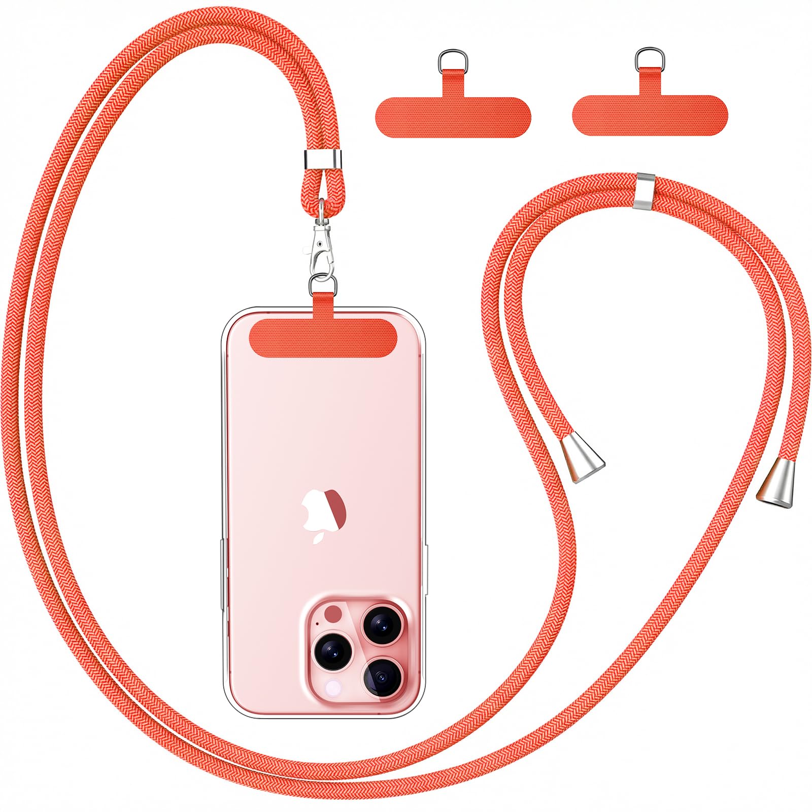 caslord Handyband Universal, Handy Lanyard mit Universelles Patch, Handyband mit Hülle kombinierbar, Einstellbar und Abnehmbar