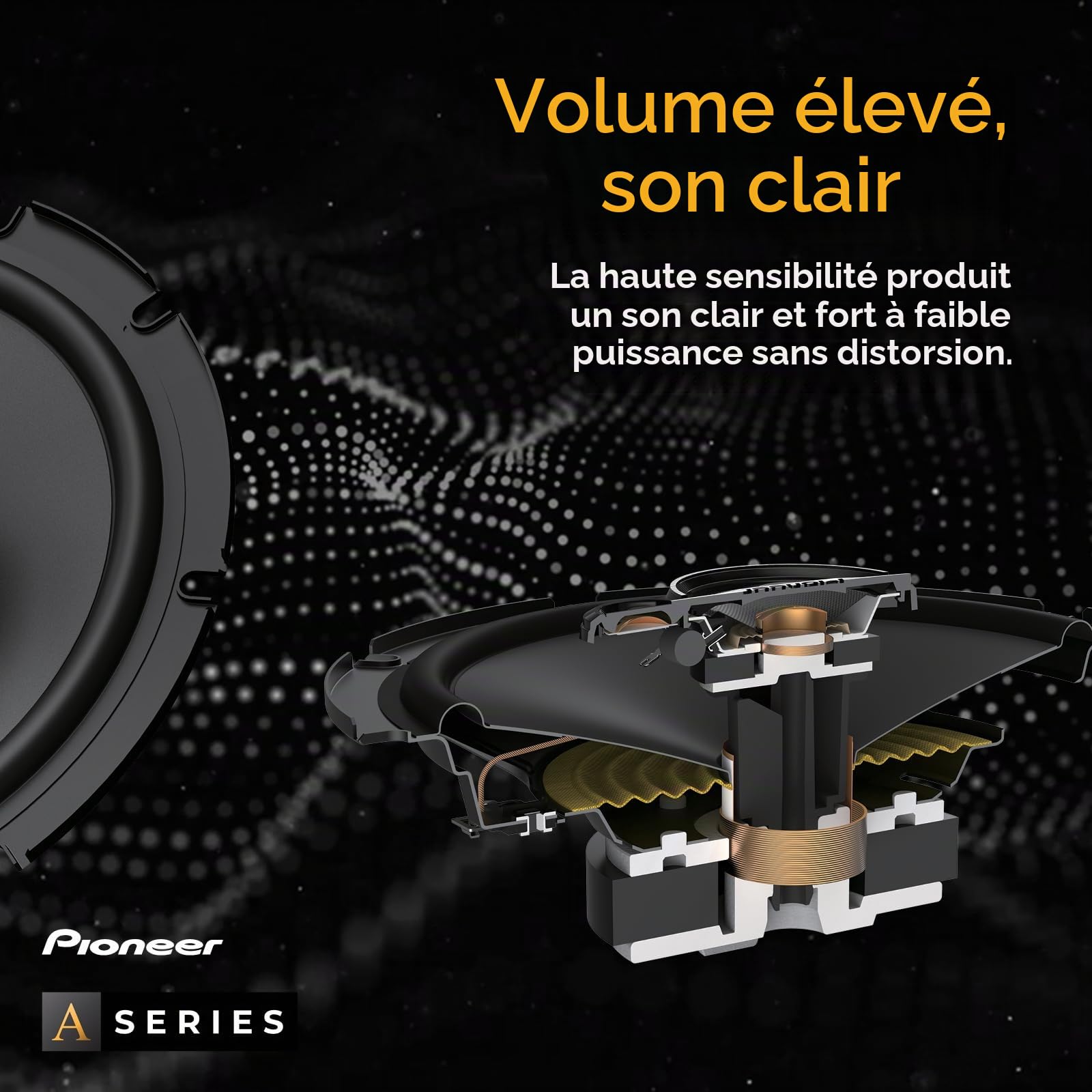 PIONEER TS-A6881F Haut-parleurs Voiture coaxiaux 4 Voies elliptiques 6" x 8", Puissance 350 Watts