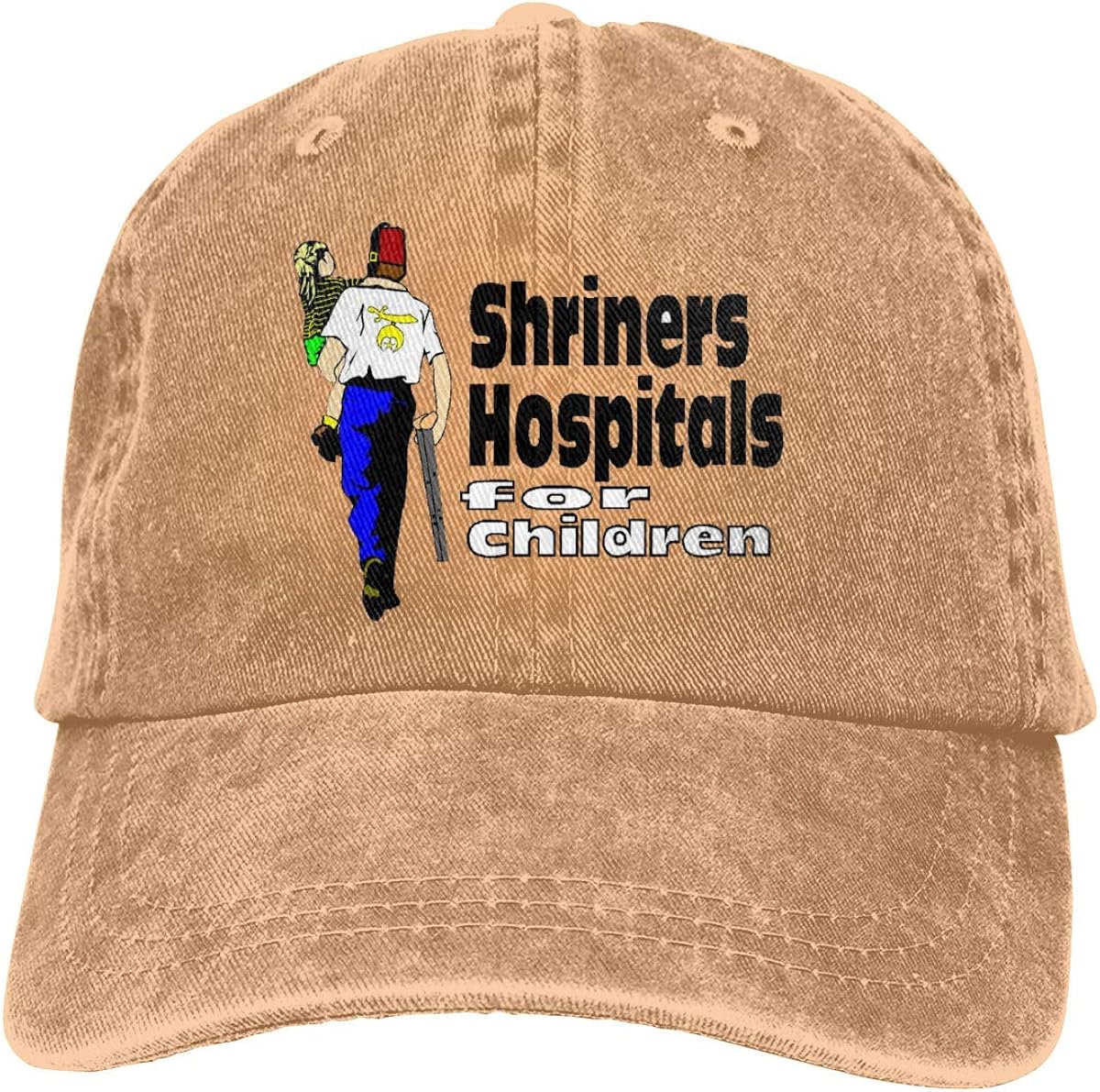 Lsjuee Shriners Hospital Logo Adjustable Baseball Caps Denim Hats