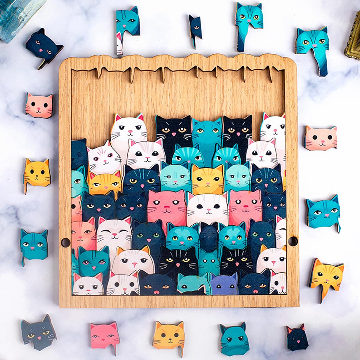 Amazon.co.jp: Neueins 木製ジグソーパズル レーザーカット