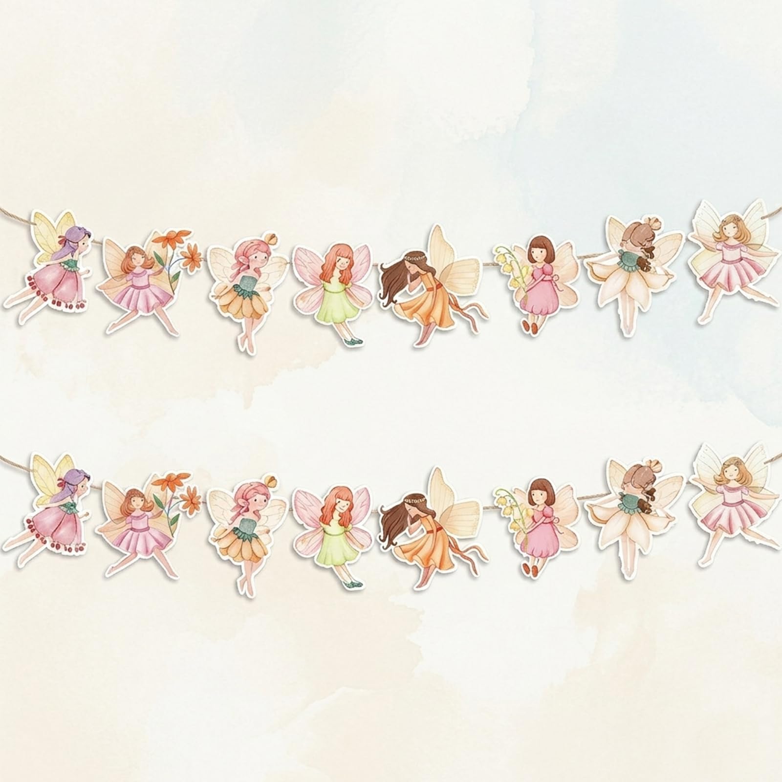 Fairy Party Decorations 2PCS - Lightweight Hanging Banners for Adult Birthday Party, Easy to Install, Elegant Home Decor