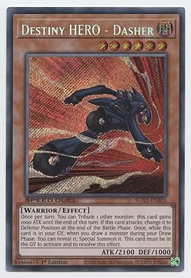 Destiny Hero - Dasher - SGX1-ENB05 - Secret Rare - 1st Edition
