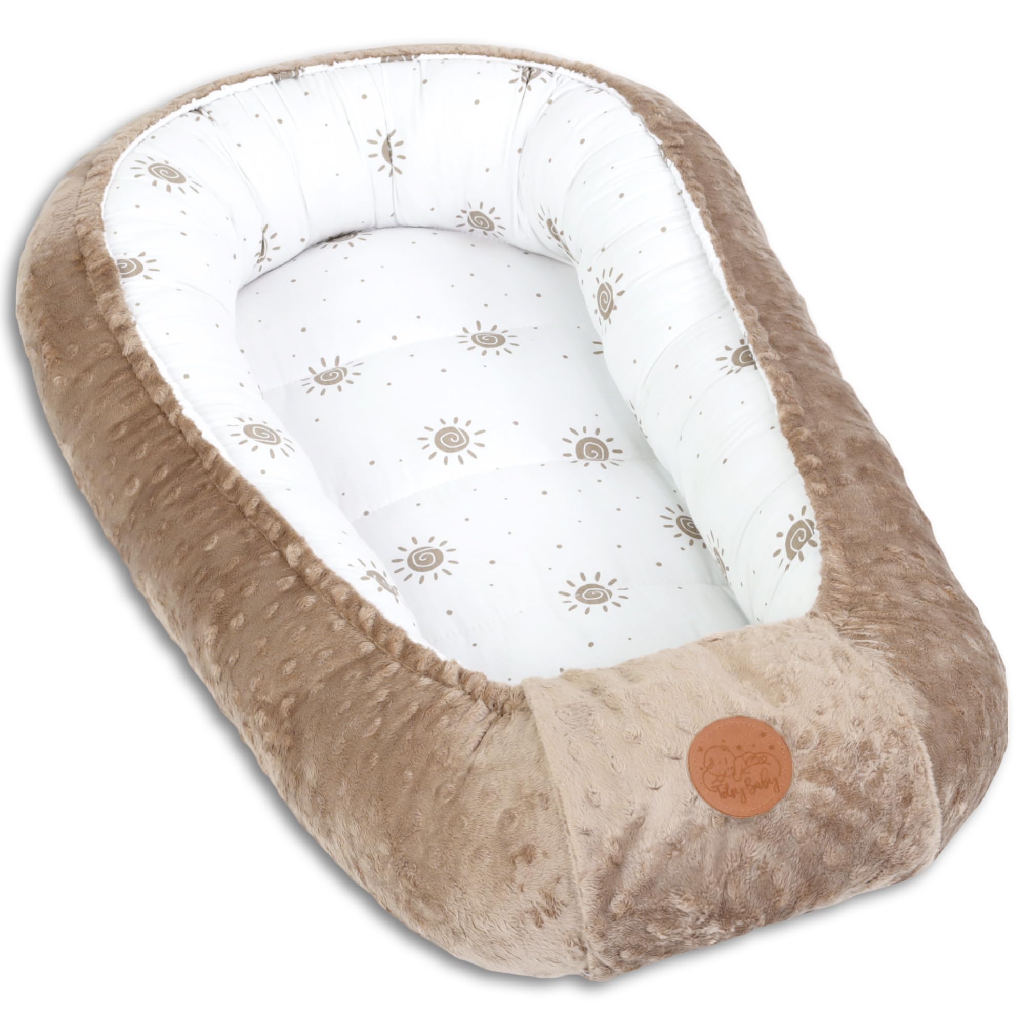Nido caldo per neonati 90x50 cm - nido coccoloso nido per neonati inverno/autunno nido per neonati bozzolo sole Marrone chiaro