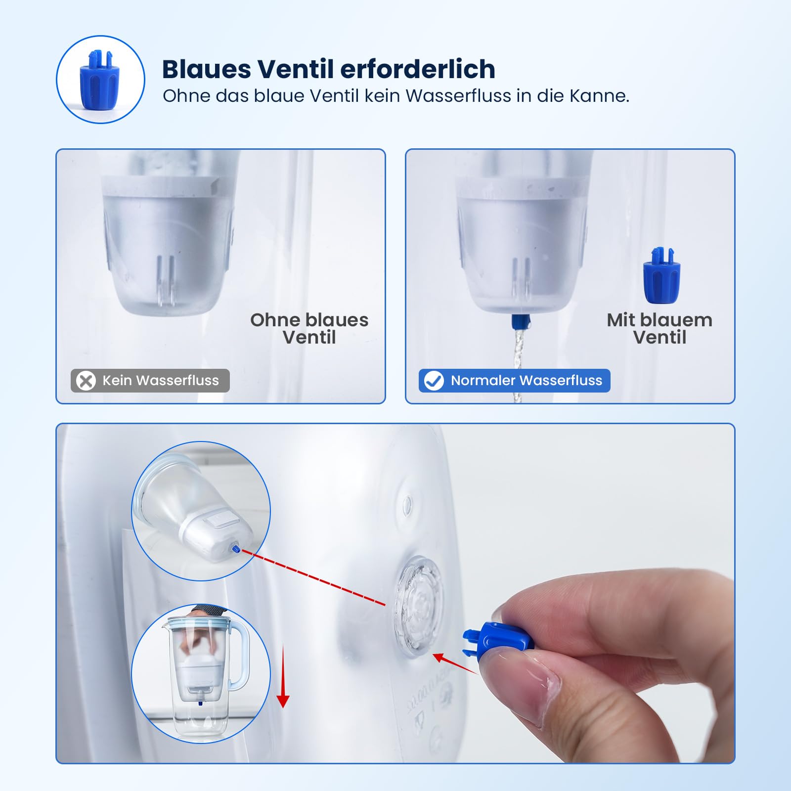 GLACIER FRESH Zestaw 12 wkładów filtrujących do wody kompatybilnych z BRITA Maxtra+, Style, Marella, Elemaris, XL, Fun