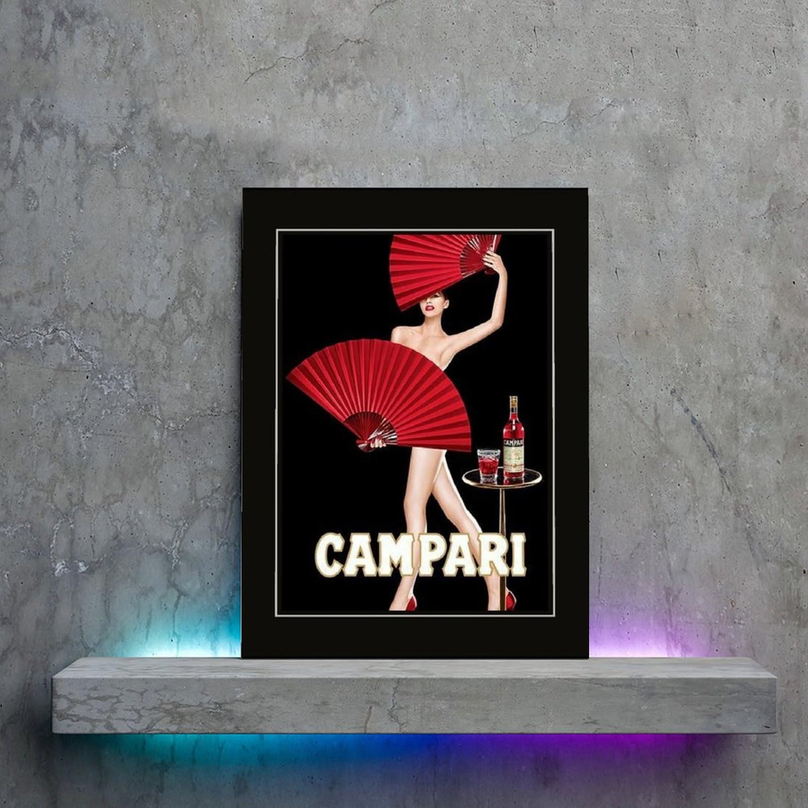 Amazon.com: Vintage Campari Poster Campari Girl Aperitif Retro