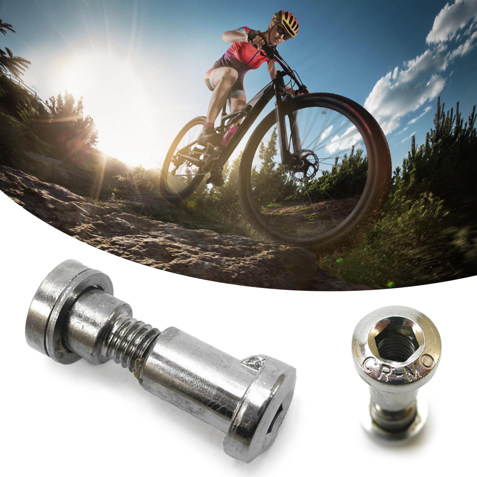 YUNNESS Bicycles Seatpost Screw Universals 8mm Diameter Clamping Binder Screw Bolts Antilost Seatpost Clamp Binder Fixing Bolts