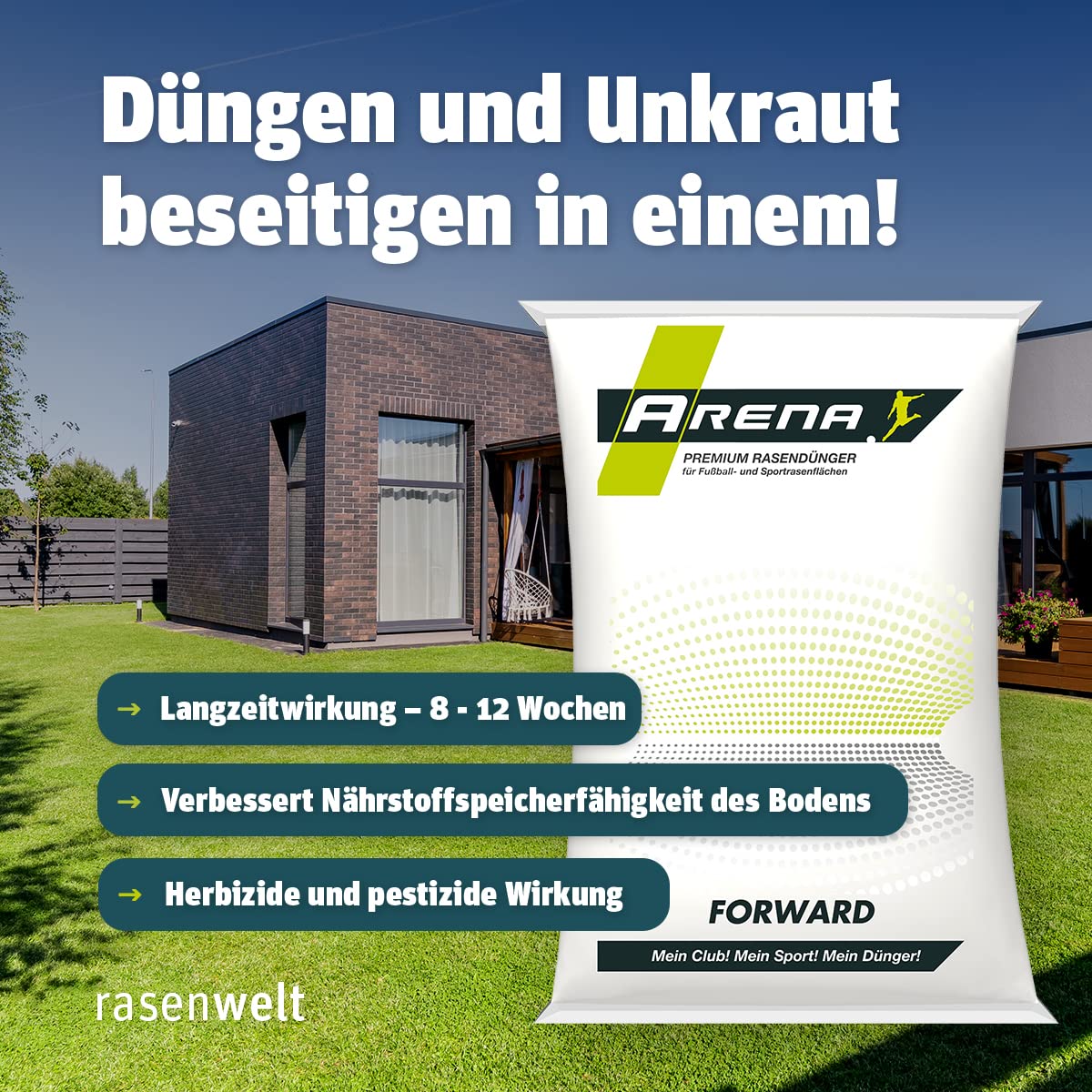 Arena Rasendnger Kalkdnger 25kg I verdrngt Moos und Unkraut I Dnger mit  Kalkstickstoff, ideal fr Frhjahr und Sommer I Forward 15+5+7(+7) :  Amazon.de: Garten