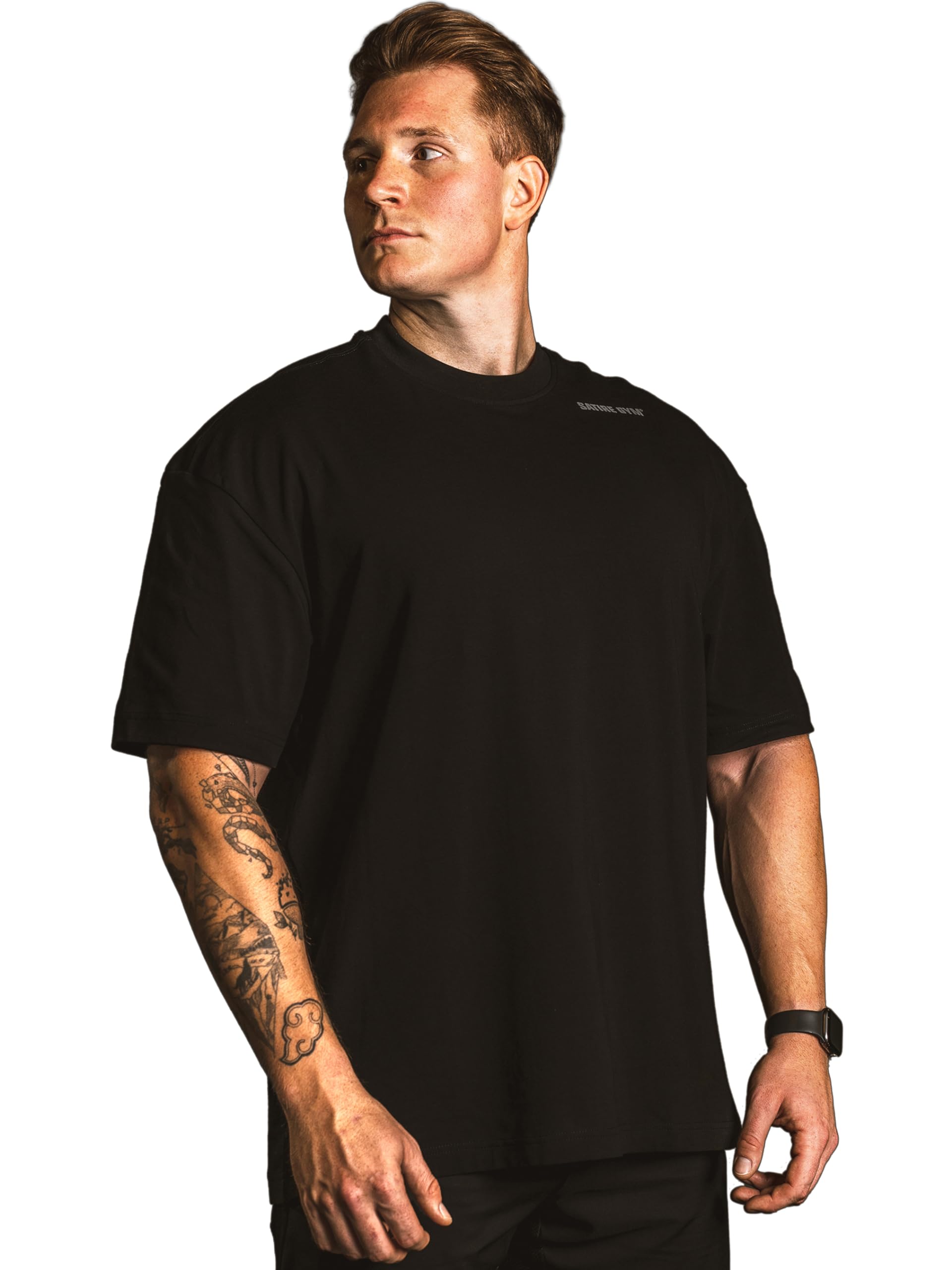 Satire Gym - Pump Cover Gym Shirt męska oversize - sportowa koszulka męska