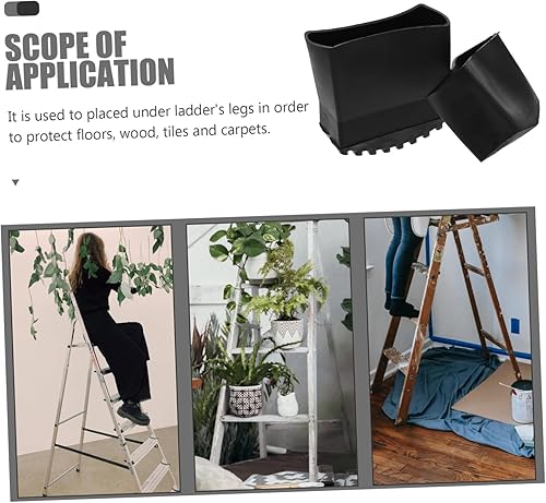 Miniatura 5 de 4 pies de escalera plegables para muebles para el hogar, protectores de patas para sillas, escaleras plegables, patas de goma, escalera de 6 pies,