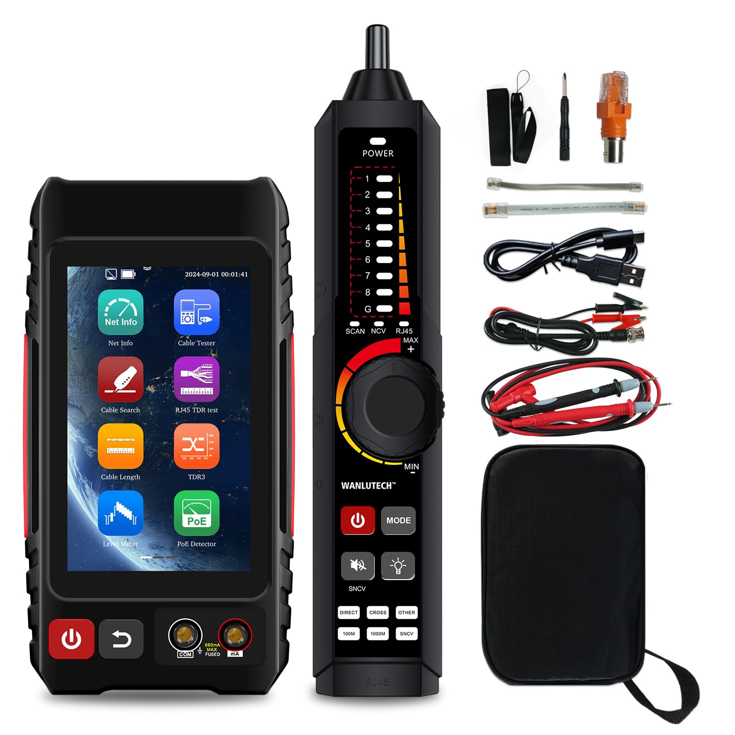 Network Cable Tester - TDR, Tone, & VFL -1