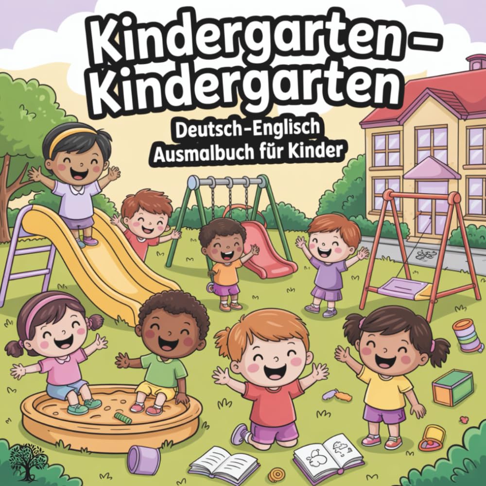 Kindergarten-Kindergarten: Deutsch Englisch Ausmalbuch für Kinder (Deutsch - Englisch Ausamalbücher für Kinder)
