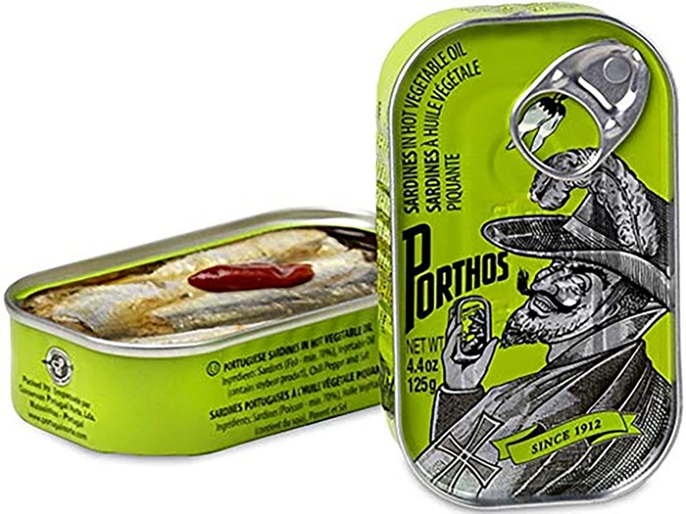 Porthos Sardines Mix, 6 barattoli x 125 g, dal Portogallo
