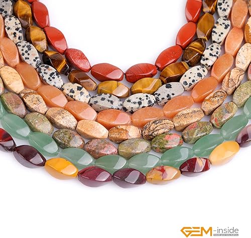 Miniatura 6 de GEM-Inside - Cuentas sueltas de amatista genuina natural, 0.315 x 0.630 in, cuentas de energía para hacer joyas, 15 pulgadas