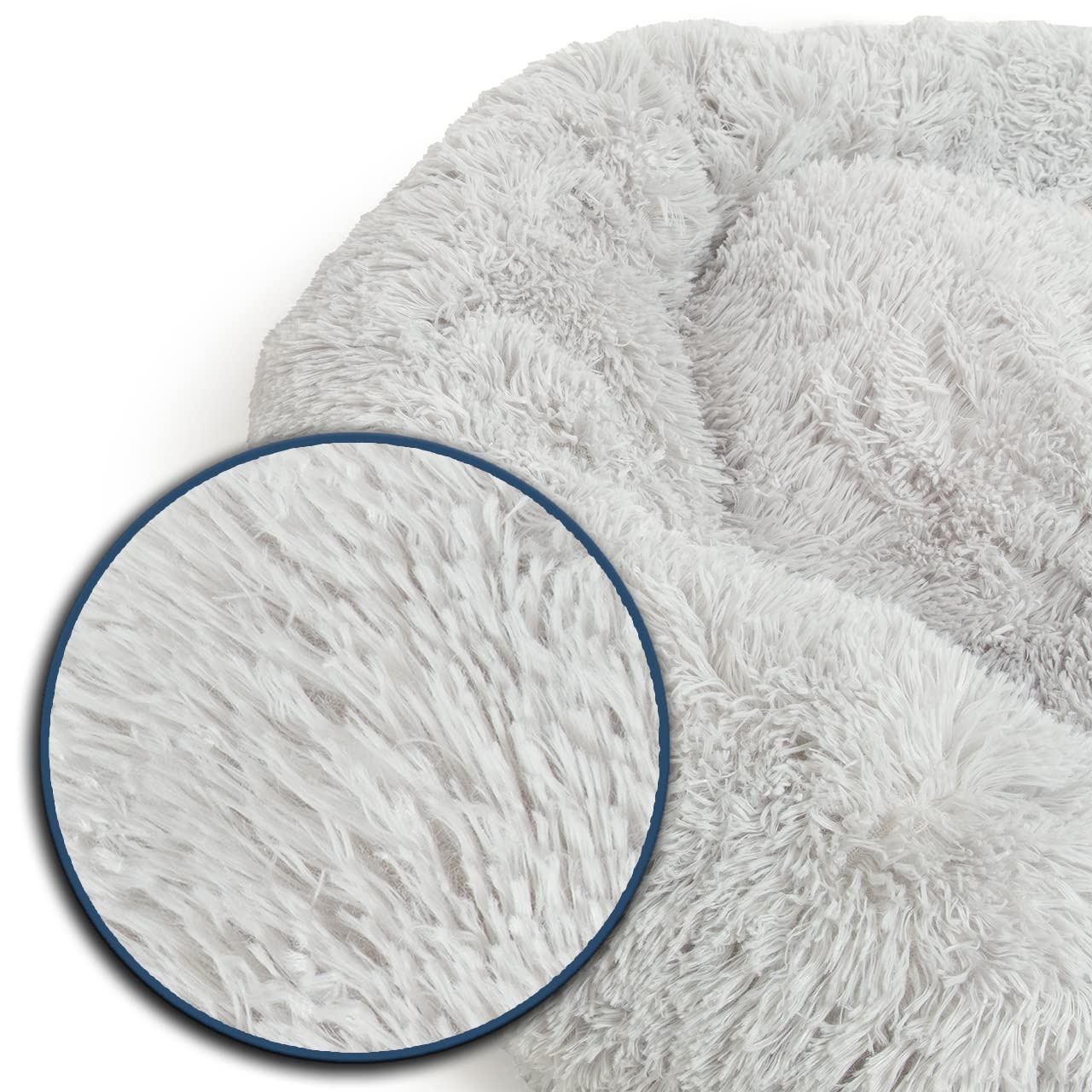 Catstages Purrfect Petals Katzenbett – Blumenform, Weich, Waschbar, Für Katzen Bis 9 Kg, Weißer Plüsch