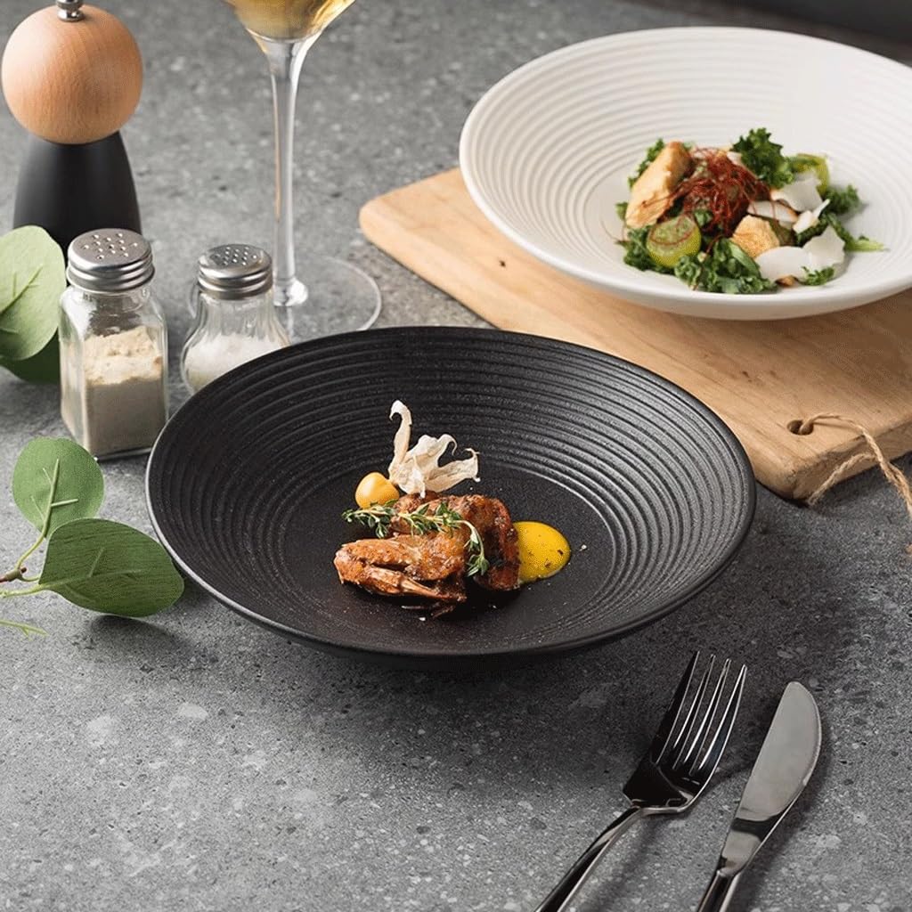 Miski do zupy domowy makaron miska talerz ramen duża miska do zupy ceramiczna miska sałatkowa zachodnia prezentacja jedzenia miski obiadowe (2)