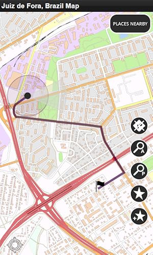 Juiz de Fora, Brasil - Desligado Mapa