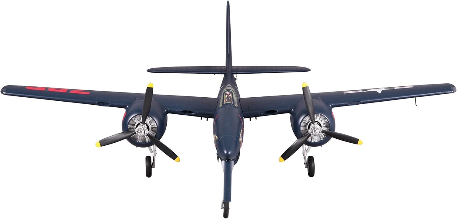 Fms F7F Tiger Cat 1700mm (66.9") RC Airplane Blue 6CH Twin Engines Warbird 6S PNP (No Radio, Battery, Charger)