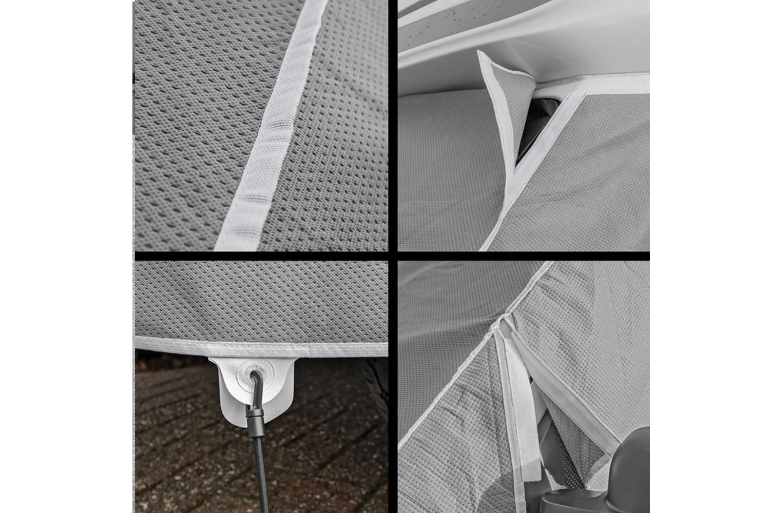 ProPlus Telo Copricabina Camper per Ducato Boxer Jumper 610683V01 | Tessuto SFS a tre strati impermeabile per proteggere il camper Fiat Ducato da pioggia, neve e raggi UV in campeggio.