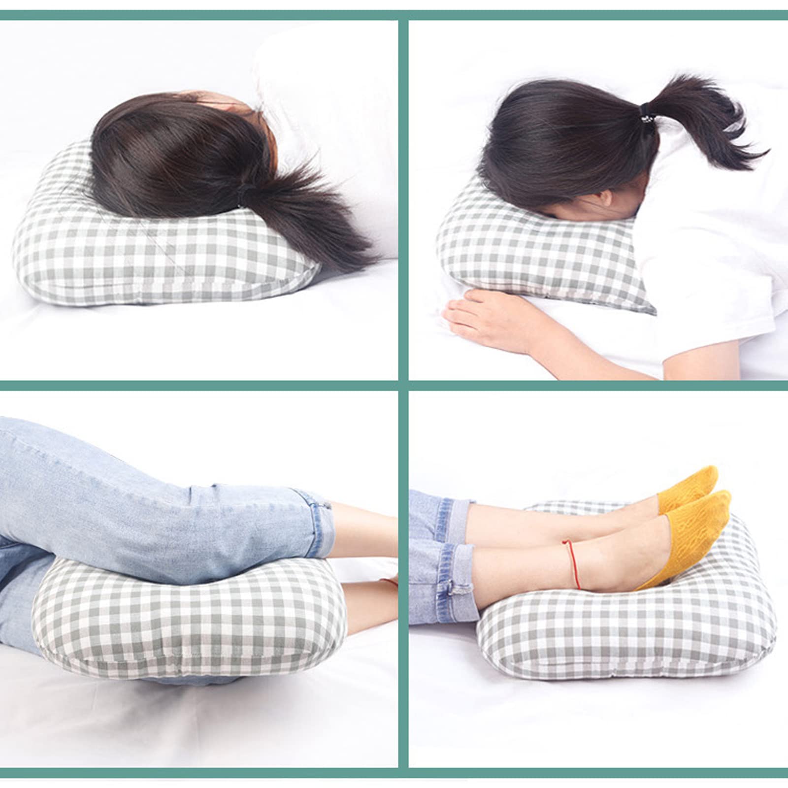 Cojín Antiescaras para Cama : Almohadilla Antiescaras En Forma De Dona para Personas Postradas En Cama, Ancianos, Cómoda Y Transpirable para Aliviar El Dolor,Green-30CM