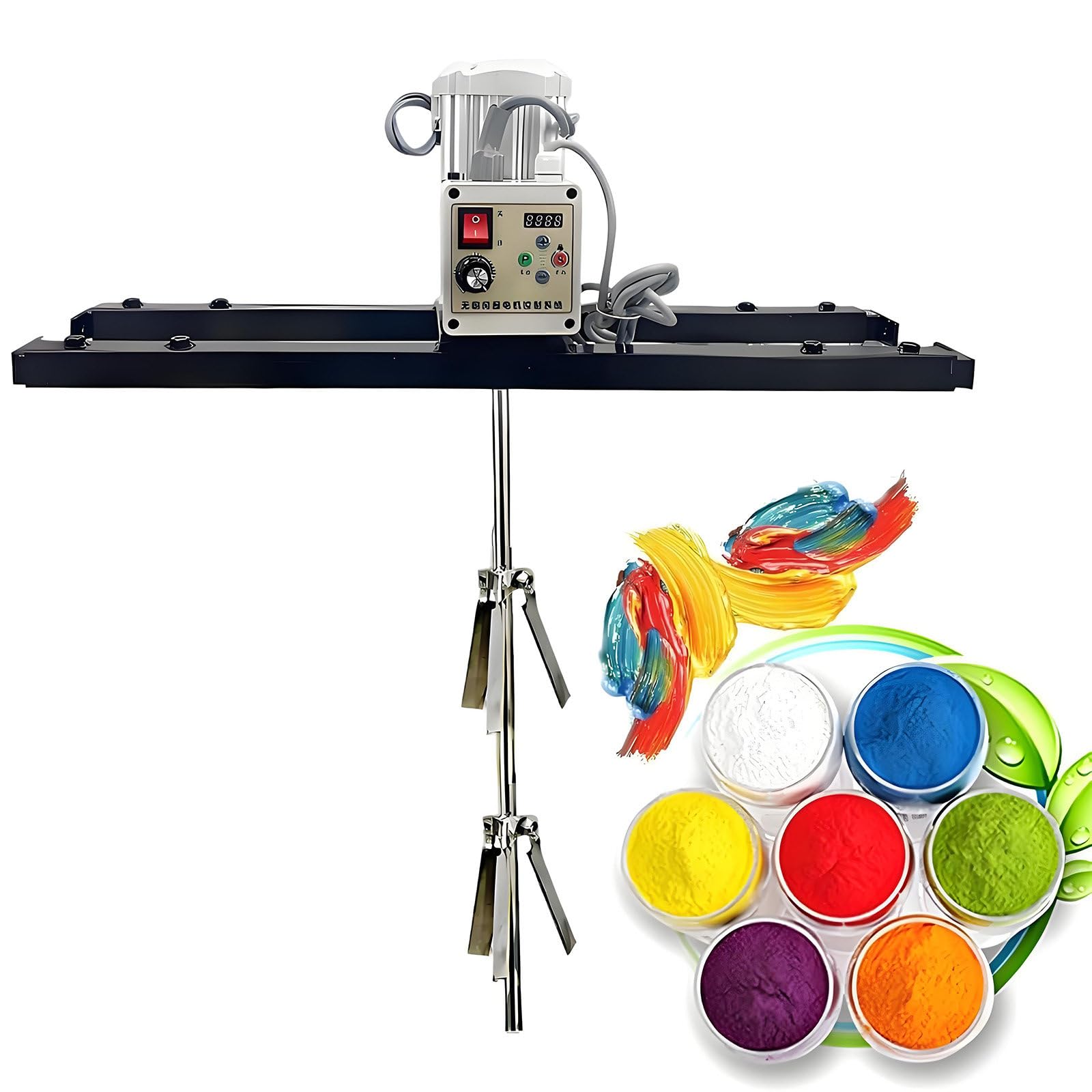 GUTYGIO IBC Electric Paint Mixer,Tank Tote Mixer,2100W Servo Motor,1 Ton/1000L,Support Hanger,for Viscous Liquid,Ink,Dye,Mixing Applications TypeA