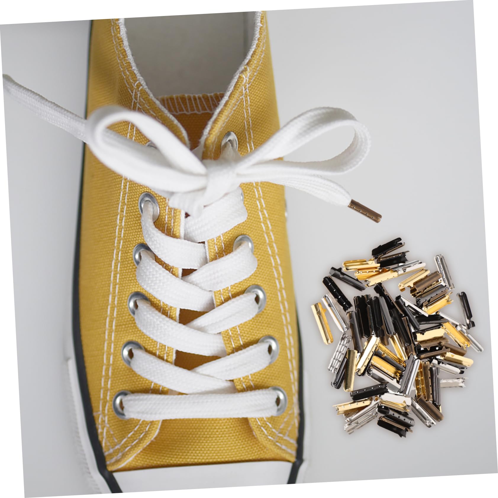 UKCOCO Puntas de Repuesto de Cobre para Cordones de Zapatos 80 Piezas
