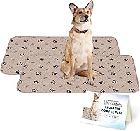 Vista 9 de EZwhelp Almohadillas reutilizables para orina de perro, lavables e impermeables para entrenamiento de orinal o partos, almohadilla para cachorros