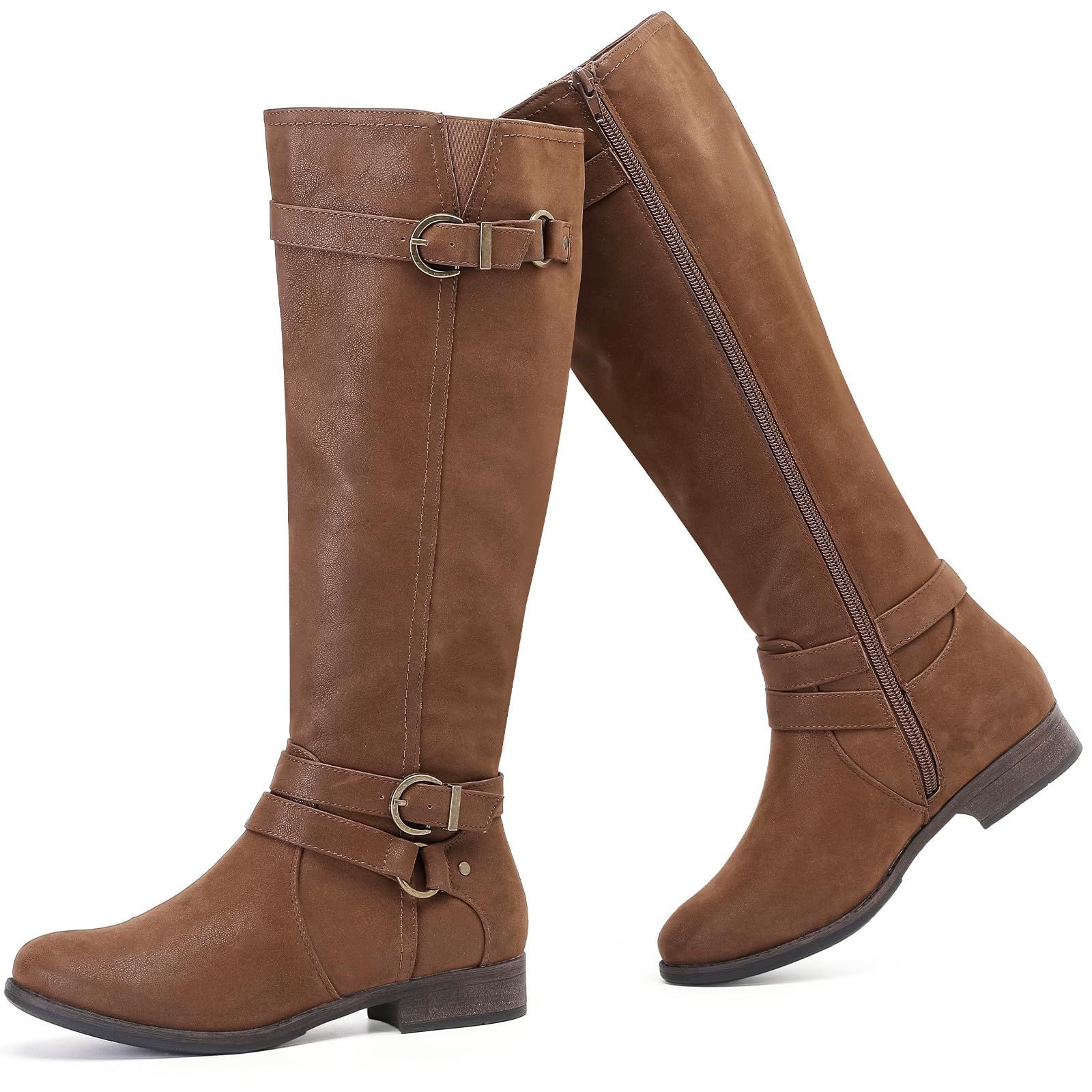 Ruiee Women's Knee High Boots Tall Fashion Boots.