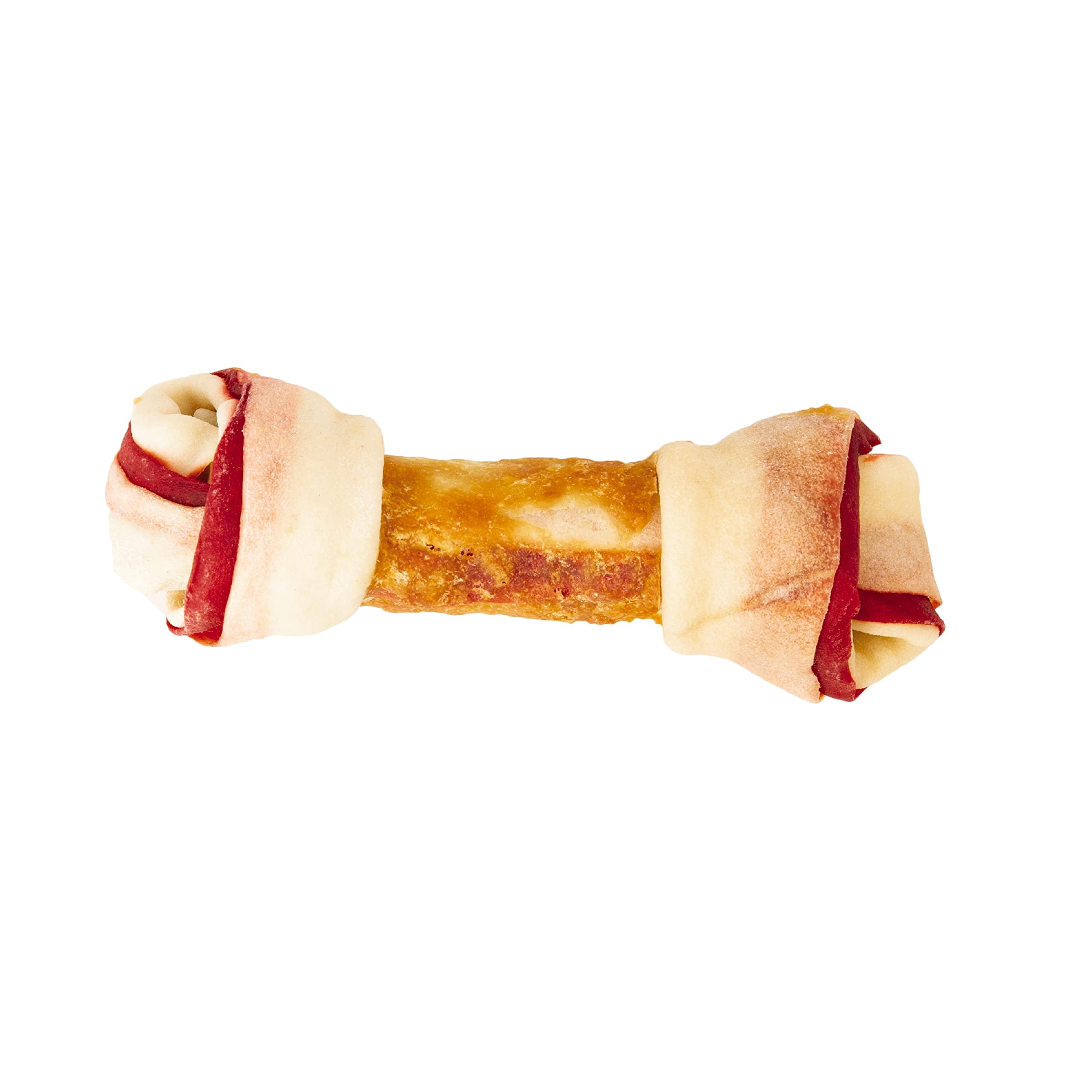 Good 'N' Fun Triple Flavor Chews, surowa skóra przysmaki dla psów, kość 15 cm