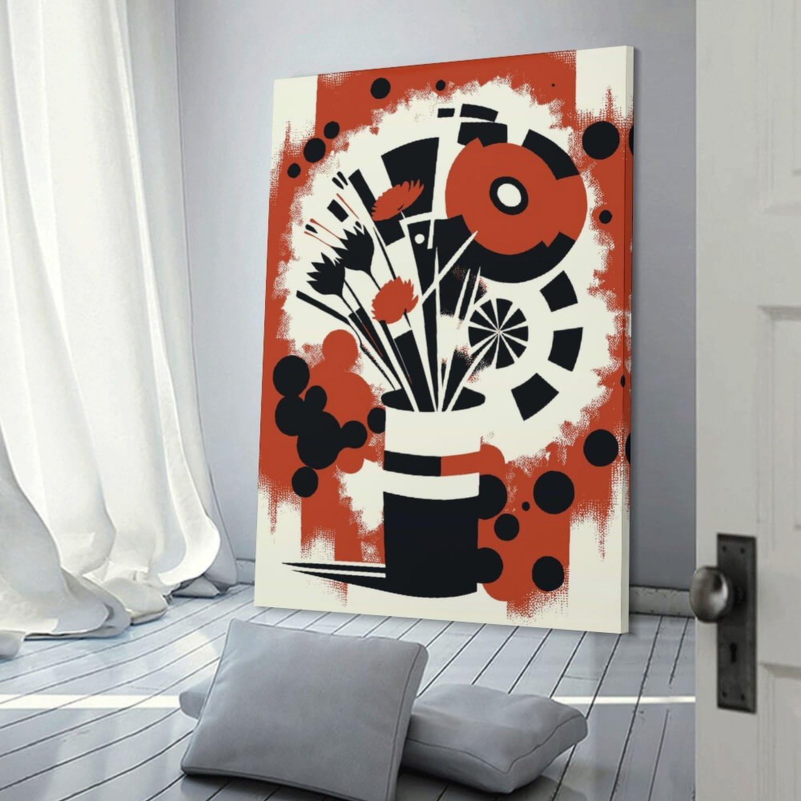 Junmoney Wall Picture Print Olivia Bouquet of Flowers, 20x30inch(50x75cm), for Living Room, Lounge Or Sitting Room, Modern Wall Decor for Cosy Interiors