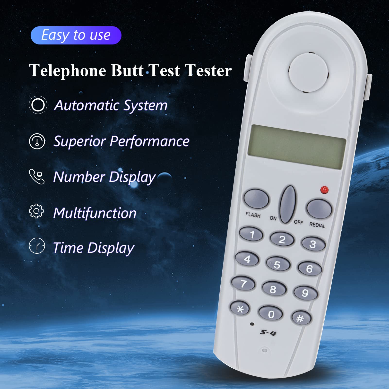 Tester Telefoni S-4 Tester Per Linee Telefoniche S-4 - Strumento Professionale Per Test Cavi Rete E Identificazione Chiamate Tester Di Rete - 8