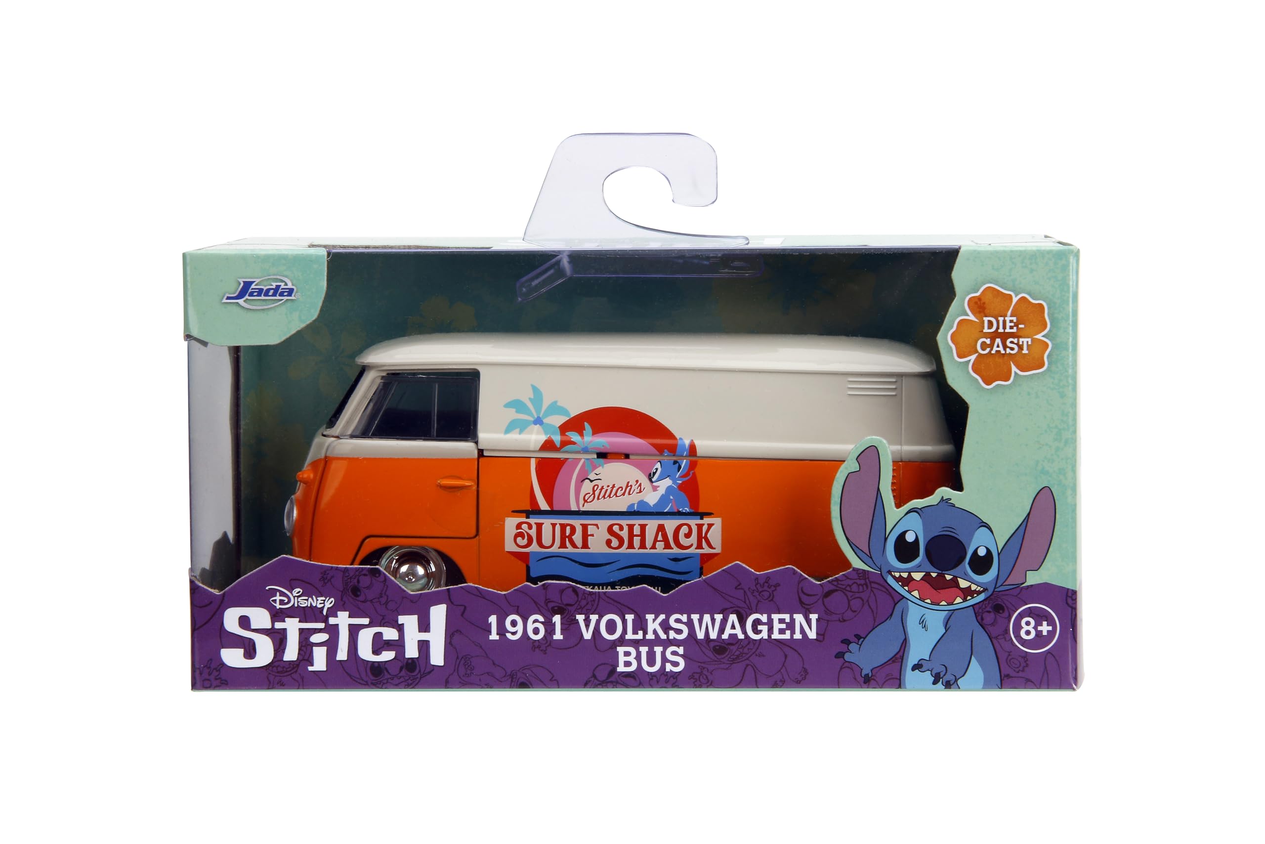 JADA スティッチ & 1961フォルクスワーゲンバス Amazon.com: Jada Hollywood Rides Disney Stitch 1961 VW Bus