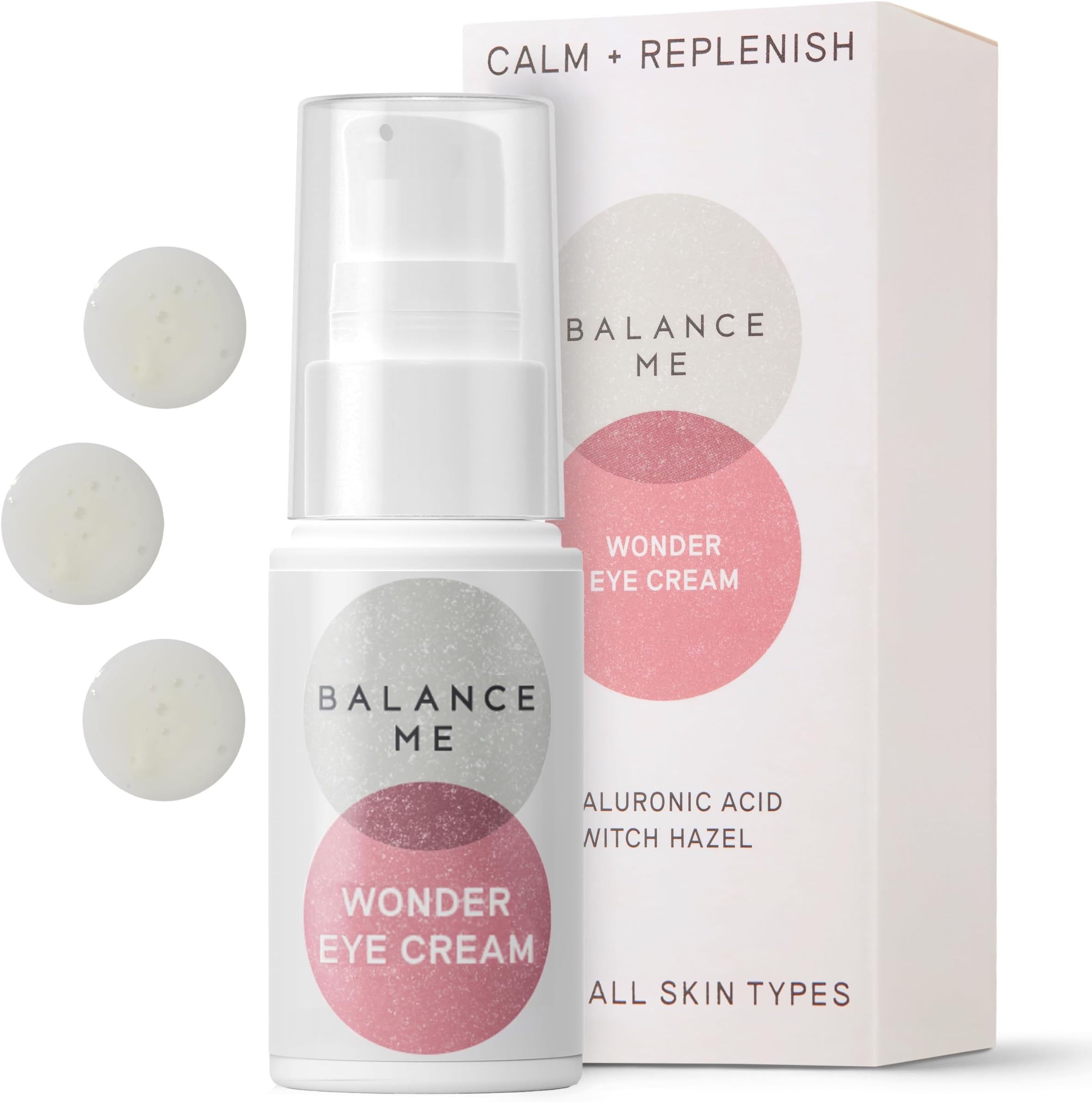 Wonder Eye Cream 15ml, Anti Aging Eye Gel with Hyaluronic Acid, Reduces Dark Circles, Puffiness and Hydrates Under Eye