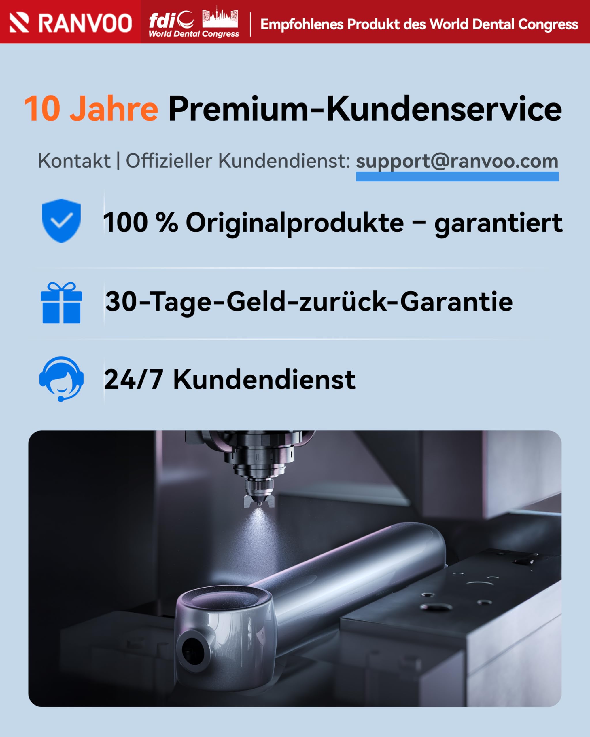 RANVOO AirJet X3 [Maximale Jet-Reinigung] Elektrische Zahnbürste Schall,AirJet Technologie, Plaque Entfernung, Zahnaufhellung, Zwischenräume, für Zahnspange, 2 weiche Bürstenköpfe Weiß